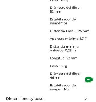 Cámara Panasonic Lumix G100D + 3 objetivos