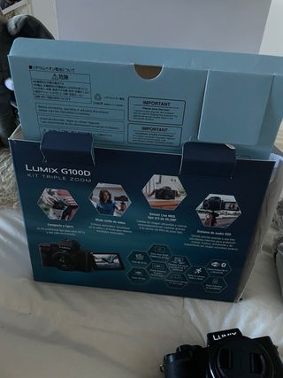 Cámara Panasonic Lumix G100D + 3 objetivos