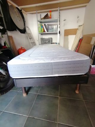 Cama articulada individual eléctrica y colchón