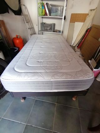 Cama articulada individual eléctrica y colchón