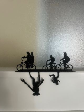 Silueta Stranger Things Bicicletas