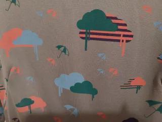 Vestido estampado lluvia TS