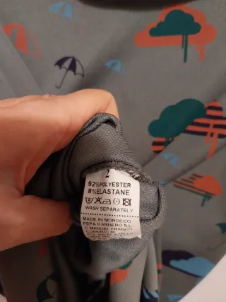 Vestido estampado lluvia TS