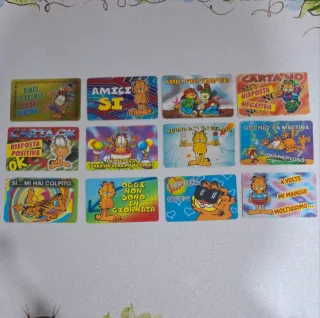 Carte Simpsons, Garfield, Digimon, Pokemon, ecc.