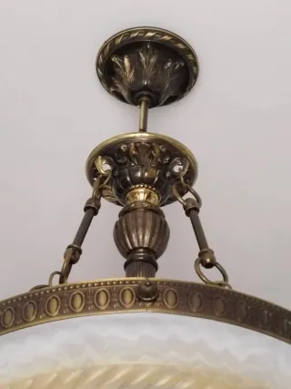 Lámpara de techo bronce vintage