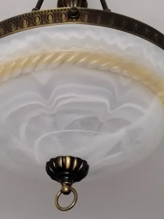 Lámpara de techo bronce vintage