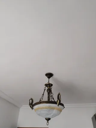 Lámpara de techo bronce vintage