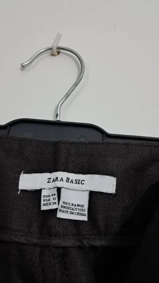 Pantalón Zara Basic ancho negro