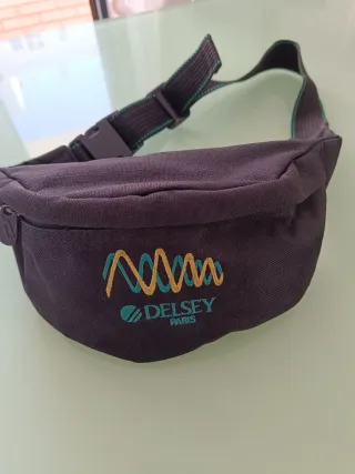 Riñonera Delsey Unisex Nylon/Lona Negra Multicolor