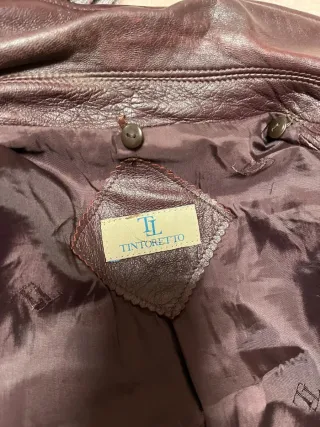Chaqueta de piel Tintoretto morada