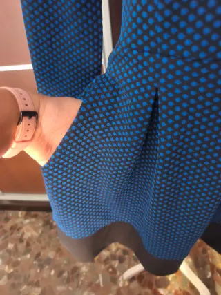 Vestido Rosalita McGee azul y negro