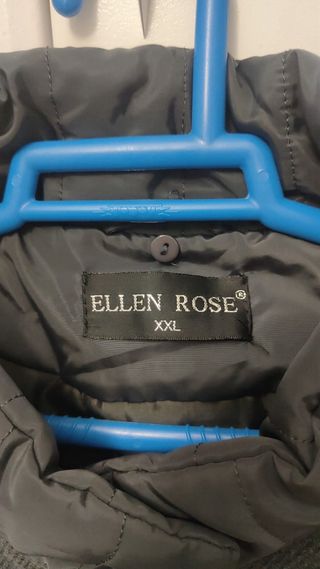 Abrigo mujer gris y negro