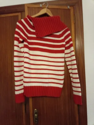 Jersey rayas rojo y blanco