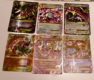 6 Cartas Pokémon Mega EX