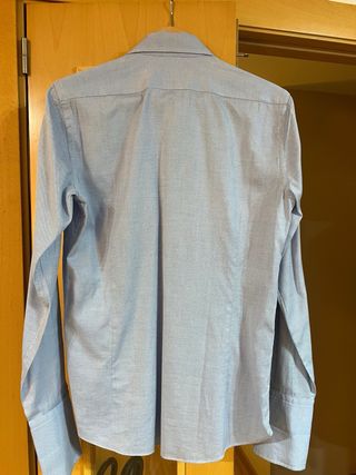 Camisa Massimo Dutti Gemelos Azul