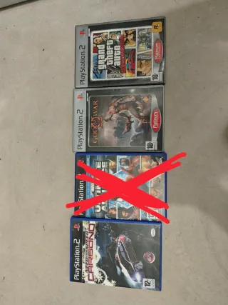 Lote 3 Juegos PS2: GTA, God of War, Need for Speed