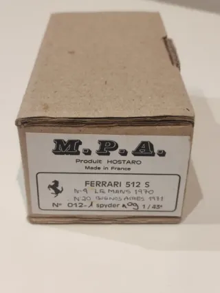 Kit MPA 1/43 Ferrari 512 S Le Mans 1970