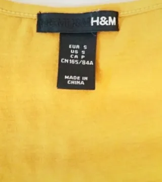 Camiseta H&M Algodón Elástico Talla M