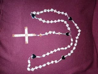 Rosario artesanal teselas vintage 4