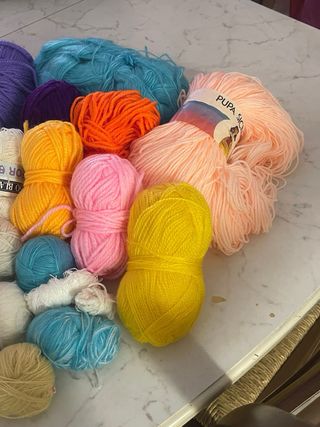 Gomitoli lana vari colori e spessori