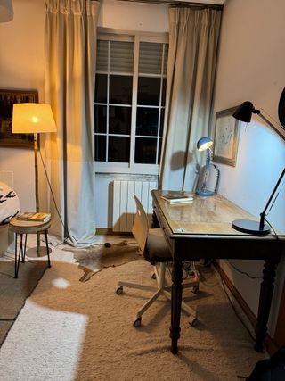 Escritorio frances madera roble lavada  Luis XVI