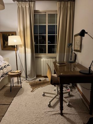 Escritorio frances madera roble lavada  Luis XVI