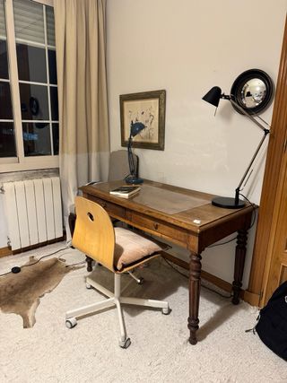 Escritorio frances madera roble lavada  Luis XVI