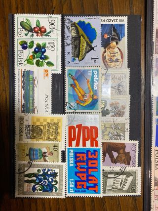 60 sellos de Polonia