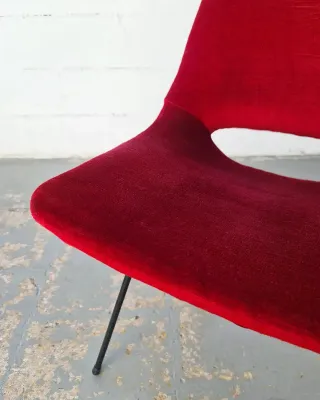 Silla estilo Pierre Guariche. Vintage, 50s.