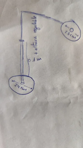 Lámpara de pie moderna negra