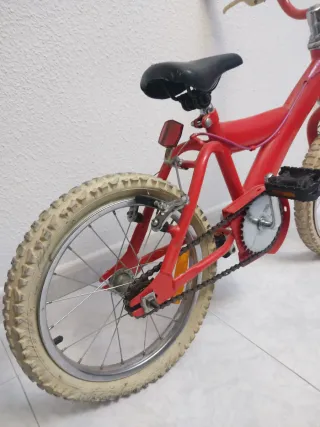 Bicicleta Infantil Roja 16 Pulgadas