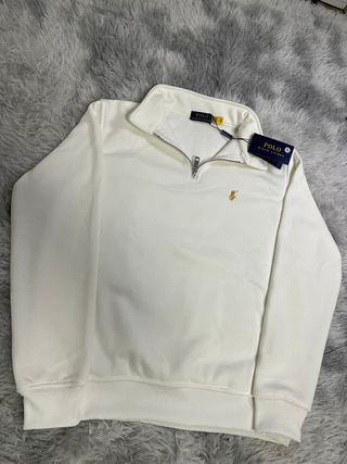 Polo Ralph Lauren Quarter Zip Blanco Talla M