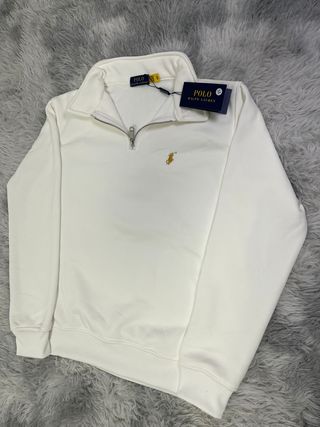 Polo Ralph Lauren Quarter Zip Blanco Talla M