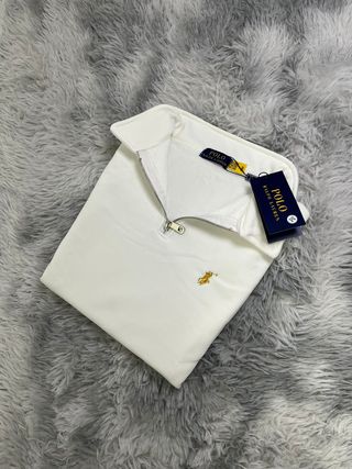 Polo Ralph Lauren Quarter Zip Blanco Talla M