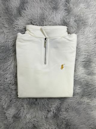 Polo Ralph Lauren Quarter Zip Blanco Talla M