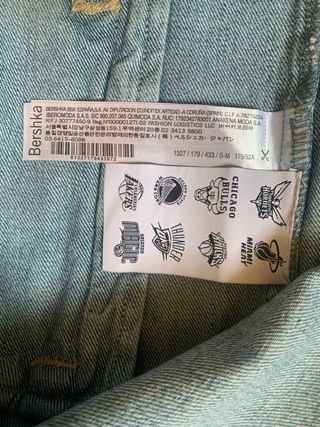 Chaleco Oversize Denim NBA x Bershka