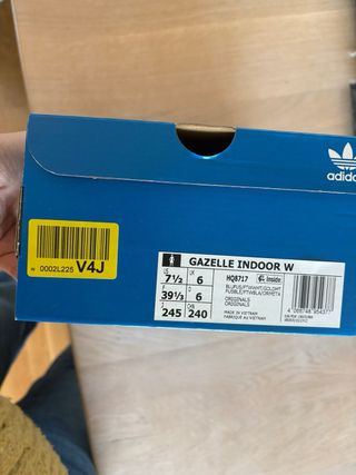 Zapatillas Adidas Gazelle Indoor Azul Talla 39.5