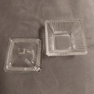 Vasetto in vetro decorato