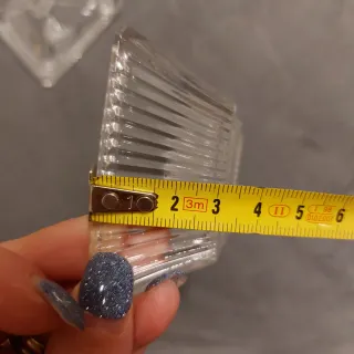 Vasetto in vetro decorato