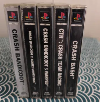 Colección Crash Bandicoot PS1 (5 juegos)