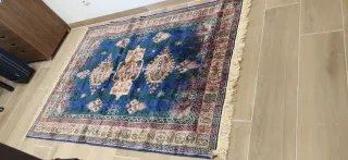 Alfombra grande decorativa azul y morada