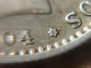 Moneda Plata 50 céntimos 1904 *0*4 Alfonso XIII