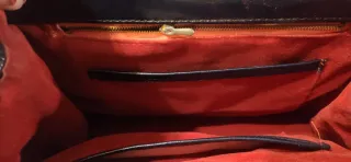 Bolso vintage piel negro