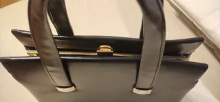 Bolso vintage piel negro