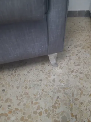 Sofa individual/sillon/butaca gris