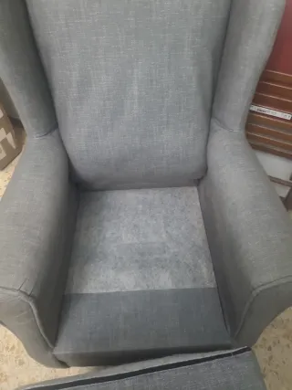 Sofa individual/sillon/butaca gris