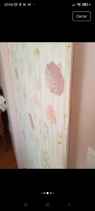 Estor Hortensias alargado con accesorios