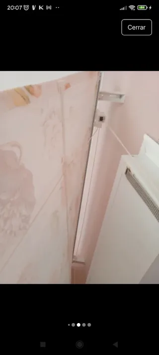 Estor Hortensias alargado con accesorios