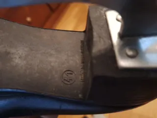 Patines de hielo antiguos negros y bolsa -talla 41