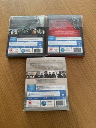 Trilogía Piratas del Caribe Steelbook Bluray - J19